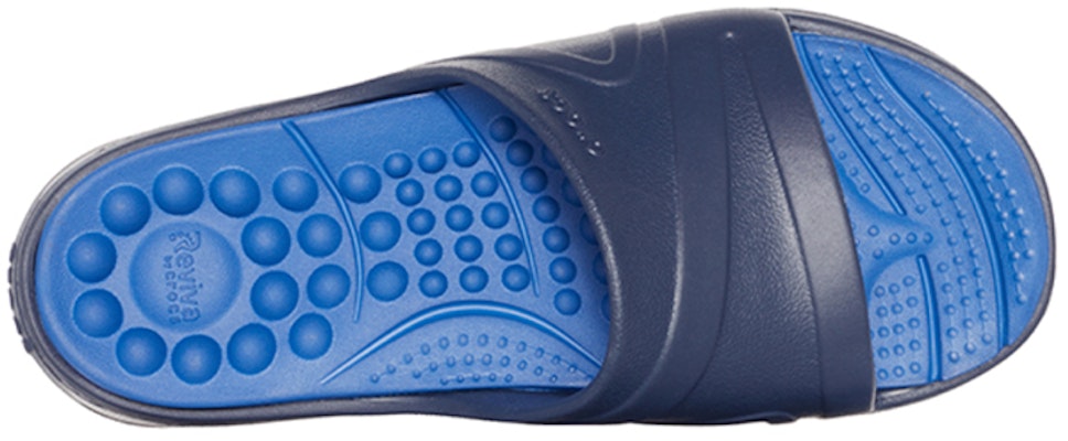 Crocs Reviva Flat Sandals Blue 205546-4HI Shop Crocs Reviva Flat Sandals Blue 205546-4HI