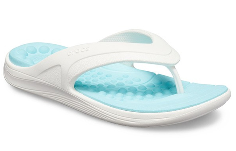 Order Crocs Reviva Flip-Flops Blue White 205545-18B