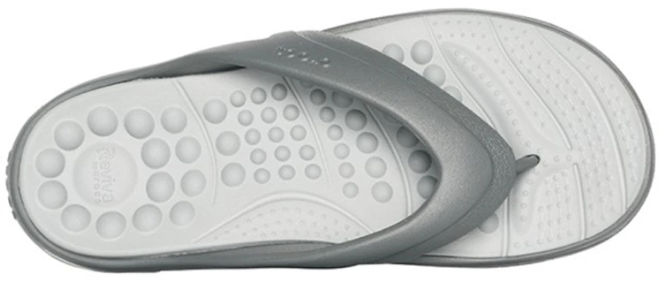 Crocs Reviva Flip-Flops Gray 205545-0DV Shop Crocs Reviva Flip-Flops Gray 205545-0DV