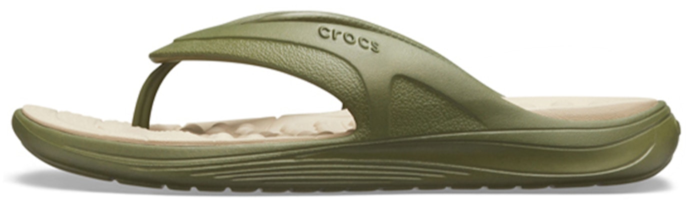 Crocs Reviva Flip 'Military Green' 205545-3TQ Buy Crocs Reviva Flip 'Military Green' 205545-3TQ