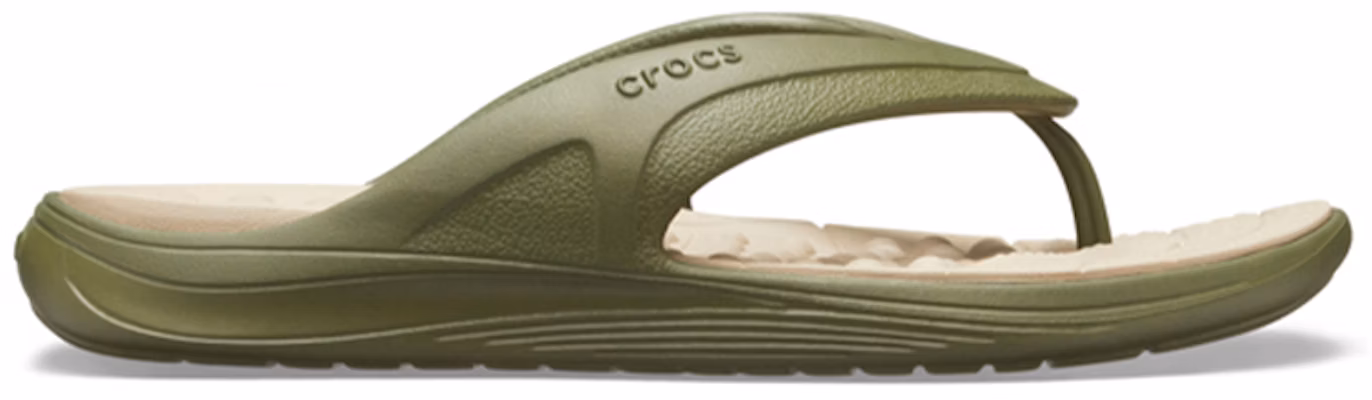 Crocs Reviva Flip 'Military Green' 205545-3TQ Order Crocs Reviva Flip 'Military Green' 205545-3TQ