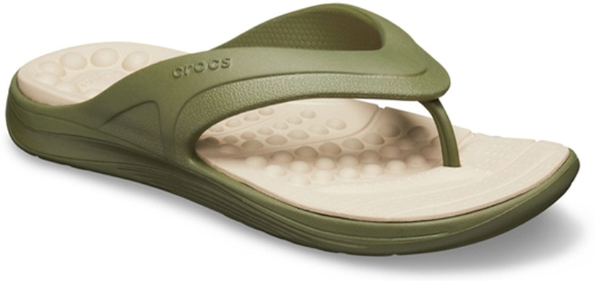 Crocs Reviva Flip 'Military Green' 205545-3TQ Lookbook Crocs Reviva Flip 'Military Green' 205545-3TQ