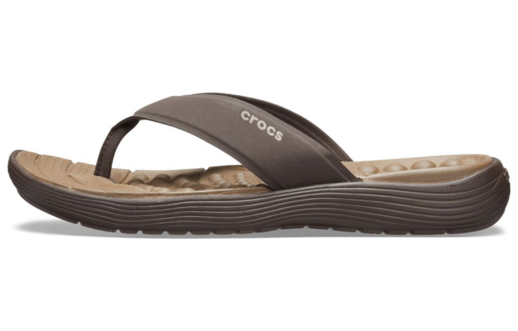 Crocs Reviva Flip Flops 'Brown Espresso' 205715-22Z