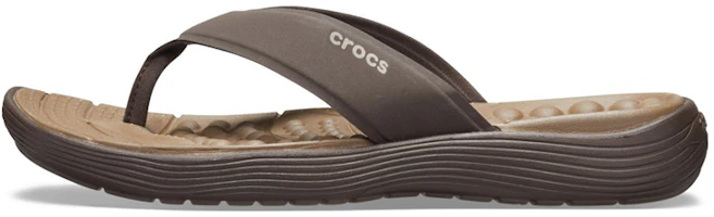 Crocs Reviva Flip Flops 'Brown Espresso' 205715-22Z Crocs Reviva Flip Flops 'Brown Espresso' 205715-22Z