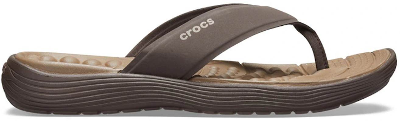 Crocs Reviva Flip Flops 'Brown Espresso' 205715-22Z Order Crocs Reviva Flip Flops 'Brown Espresso' 205715-22Z