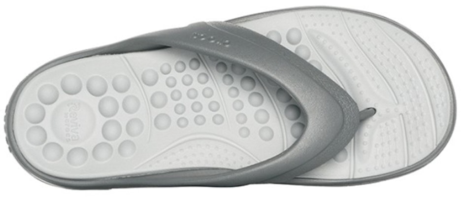 Crocs Reviva Flip-Flops Gray 205545-0DV Shop Crocs Reviva Flip-Flops Gray 205545-0DV