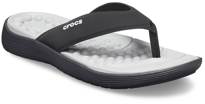 Crocs Reviva Flip-Flops White Black 205715-060 Order Crocs Reviva Flip-Flops White Black 205715-060