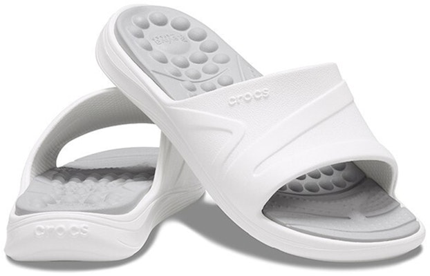 Crocs Reviva Slide 'Putih Selesa' 205546-1CR Shop Crocs Reviva Slide 'Putih Selesa' 205546-1CR