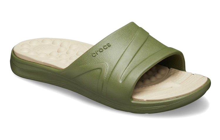 Lookbook Crocs Reviva Slides 'Olive Green' 205546-3TQ