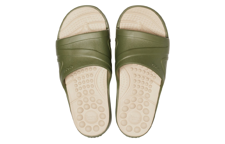 Purchase Crocs Reviva Slides 'Olive Green' 205546-3TQ