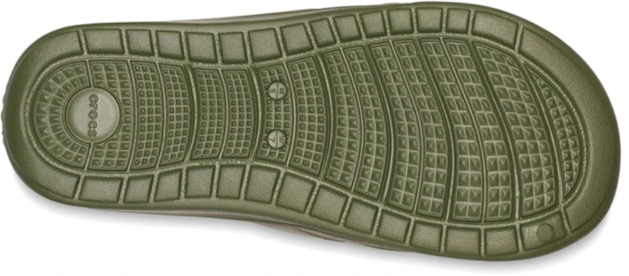 Crocs Reviva Slides 'Olive Green' 205546-3TQ Sizing Crocs Reviva Slides 'Olive Green' 205546-3TQ