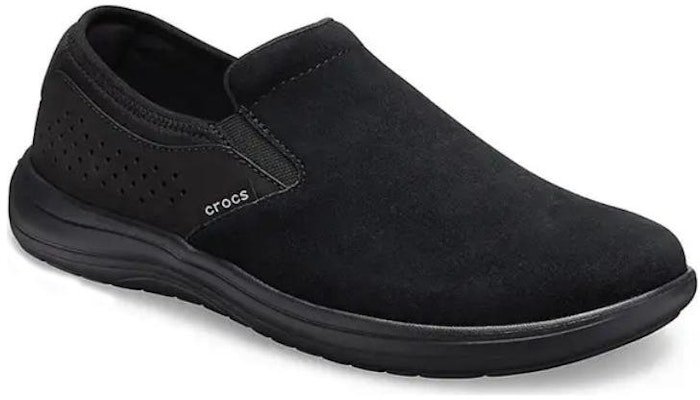 Crocs Reviva Suede Slip-on 'Black' 205808-060 Lookbook Crocs Reviva Suede Slip-on 'Black' 205808-060