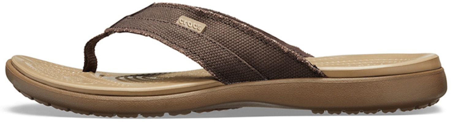 Crocs Santa Cruz 'Brown Casual Flip-Flop' 205612-22Y Buy Crocs Santa Cruz 'Brown Casual Flip-Flop' 205612-22Y