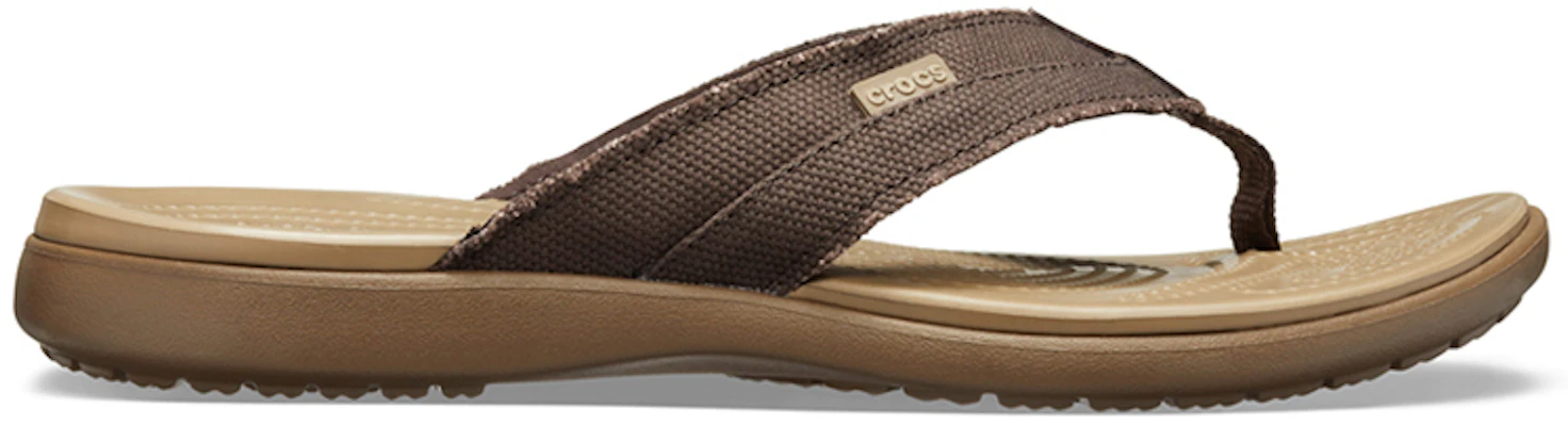 Crocs Santa Cruz 'Brown Casual Flip-Flop' 205612-22Y Order Crocs Santa Cruz 'Brown Casual Flip-Flop' 205612-22Y