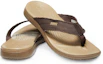 Shop Crocs Santa Cruz 'Brown Casual Flip-Flop' 205612-22Y