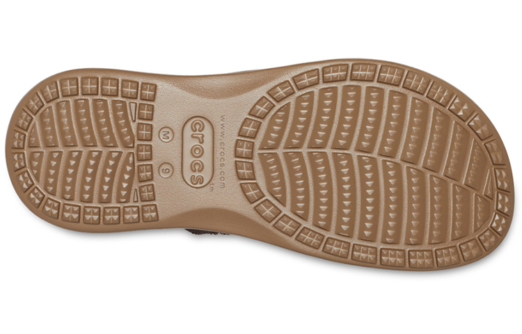 Sizing Crocs Santa Cruz 'Brown Casual Flip-Flop' 205612-22Y