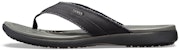 Crocs Santa Cruz Kasut Jepun Kanvas 'Hitam Slate Kelabu' 205612-0DD