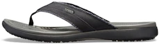 Buy Crocs Santa Cruz Canvas Flip Flops 'Black Slate Gray' 205612-0DD