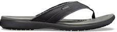 Order Crocs Santa Cruz Kasut Jepun Kanvas 'Hitam Slate Kelabu' 205612-0DD