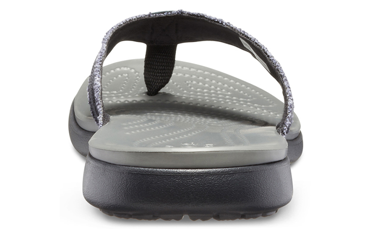 Details for Crocs Santa Cruz Canvas Flip Flops 'Black Slate Gray' 205612-0DD