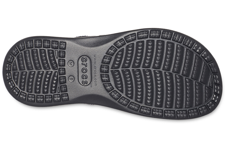 Sizing Crocs Santa Cruz Canvas Flip Flops 'Black Slate Gray' 205612-0DD