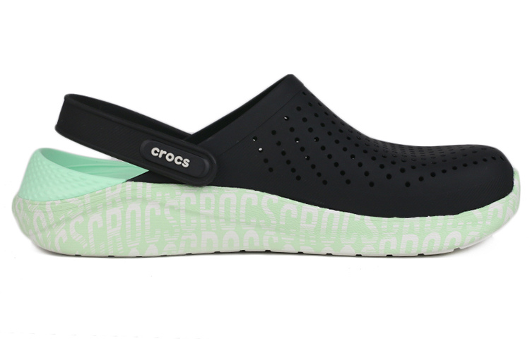 Order Sandal Crocs Olahraga 'Hitam Hijau' 206409-0I7