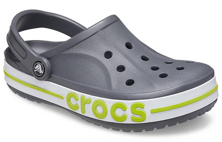 Lookbook Crocs卡駱馳 Bayaband Clog 沙灘洞洞鞋 男女同款 灰綠