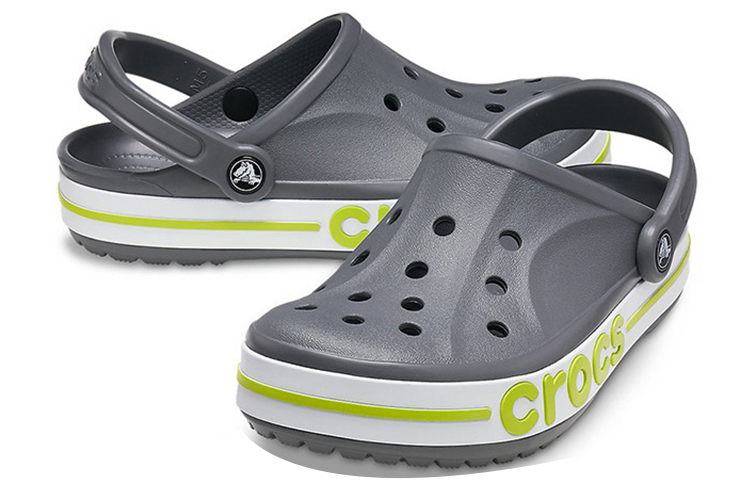 Shop Crocs卡駱馳 Bayaband Clog 沙灘洞洞鞋 男女同款 灰綠