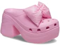 Lookbook Crocs Siren Bow Clog Pink Tweed Wanita 210000-6WY