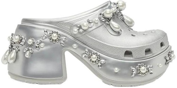 Crocs Siren Clog Simone Rocha 銀色尖刺款 210646-041 Order Crocs Siren Clog Simone Rocha 銀色尖刺款 210646-041