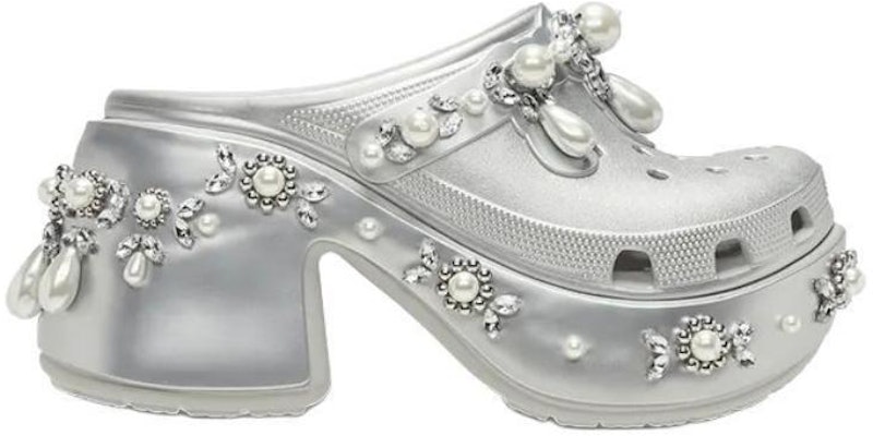 Crocs Siren Clog Simone Rocha Spiked Silver 210646-041 Order Crocs Siren Clog Simone Rocha Spiked Silver 210646-041