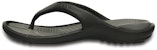 Crocs Soft Sole Cozy Flip-Flops Unisex Hitam Kelabu 10024-05M