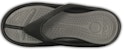 Crocs Soft Sole Cozy Flip-Flops Unisex Hitam Kelabu 10024-05M