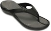 Shop Crocs Soft Sole Cozy Flip-Flops Unisex Hitam Kelabu 10024-05M