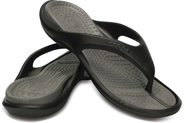 Crocs Jepit Santai Lembut Unisex Hitam Abu-abu 10024-05M Purchase Crocs Jepit Santai Lembut Unisex Hitam Abu-abu 10024-05M