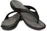 Purchase Crocs Soft Sole Cozy Flip-Flops Unisex Hitam Kelabu 10024-05M