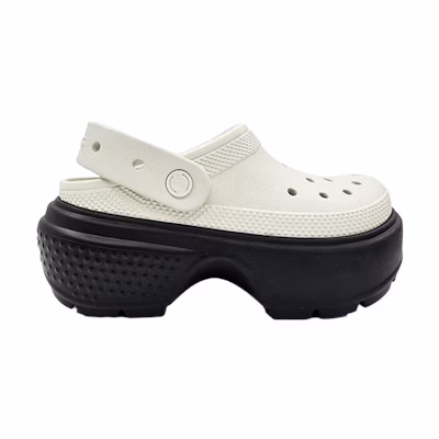 Crocs Stomp Clog Linen White Black