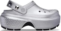 Buy Crocs Stomp Clog Metallic Silver 210362-040