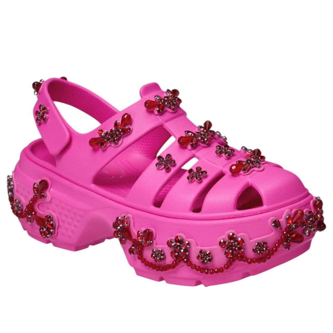 Order Crocs Stomp Fisherman Clog Simone Rocha Merah Jambu Elektrik 211428-6QQ