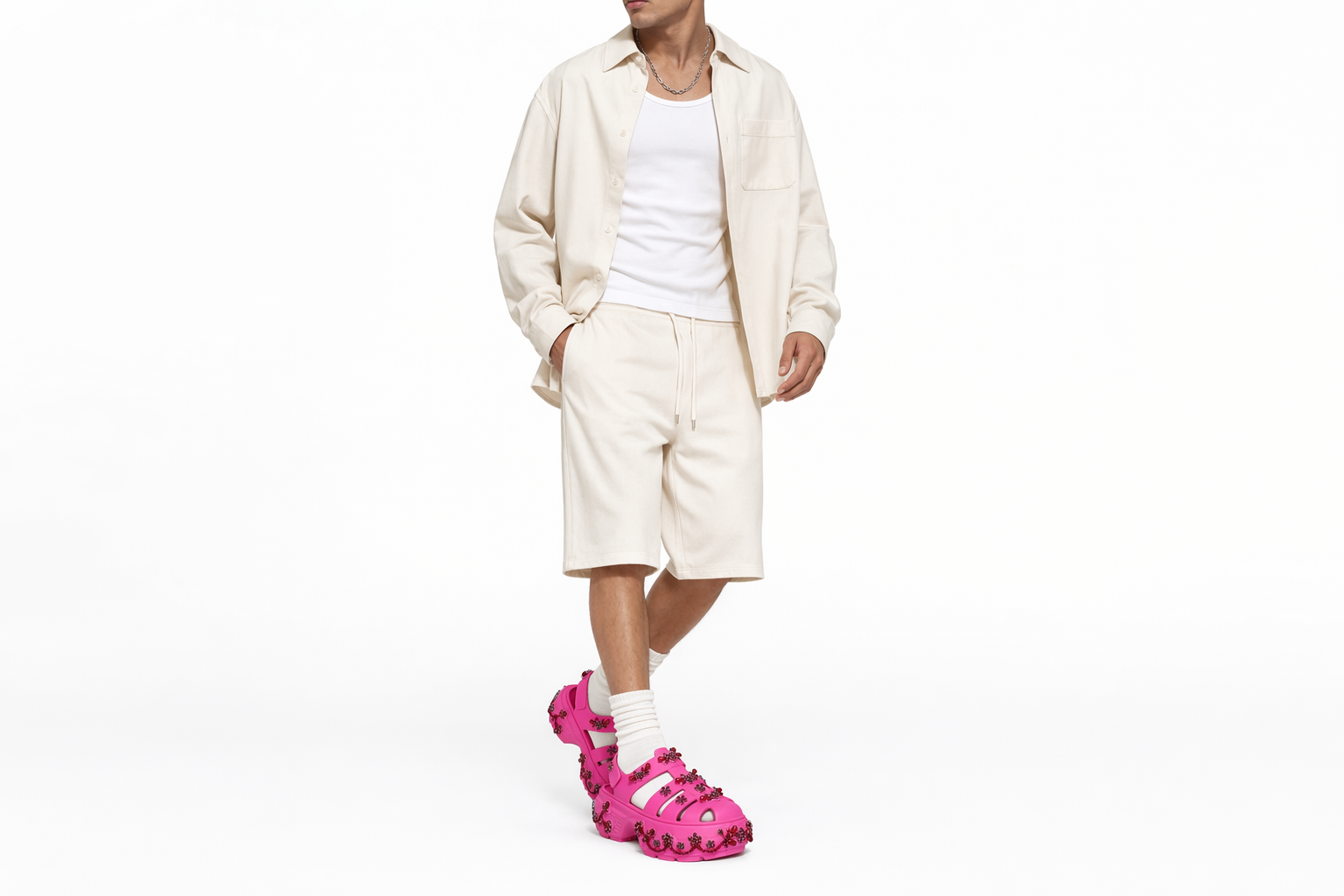 Order Crocs Stomp Fisherman Clog 'Simone Rocha Electric Pink' 211428-6QQ