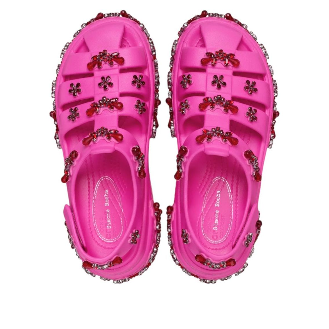 Lookbook Crocs Stomp Fisherman Clog Simone Rocha Merah Jambu Elektrik 211428-6QQ