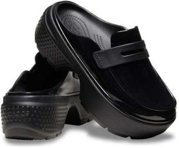 Crocs Stomp High Shine Loafer 'Negro' 210659-001 Shop Crocs Stomp High Shine Loafer 'Negro' 210659-001