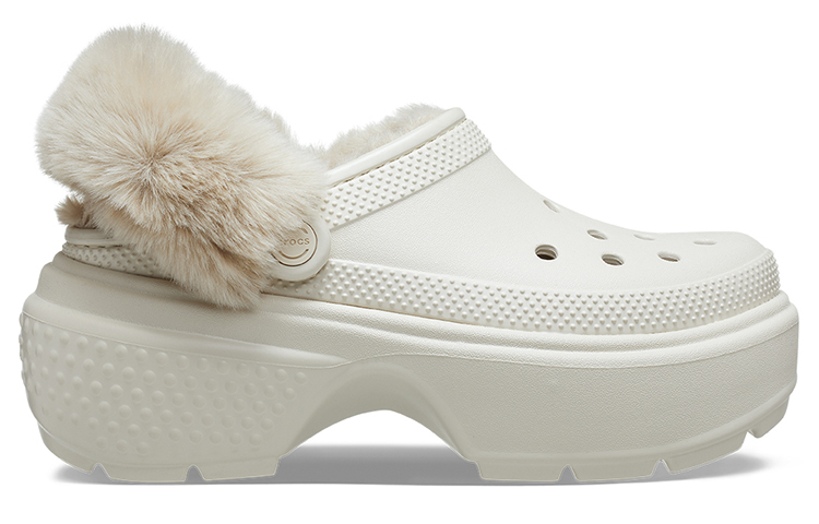 Lookbook (W) Crocs Stomp Lined Clogs 'Putih' 208546-160