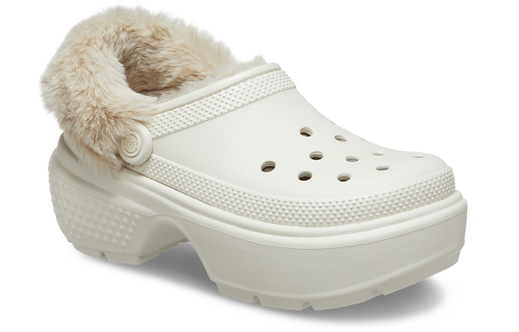 Shop (W) Crocs Stomp Lined Clogs 'Putih' 208546-160
