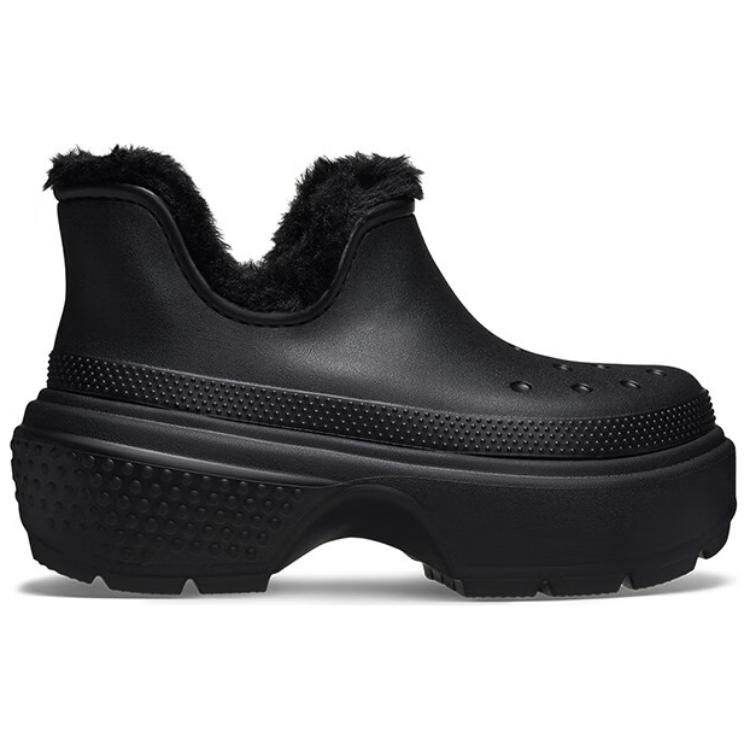 Crocs Stomp Lined Shorty Boot Black 210673-060