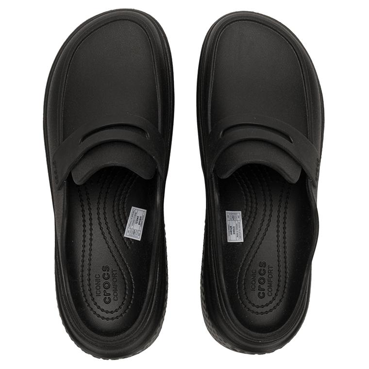 Lookbook クロックス ストンプ ローファー ''ブラック'' 209937-060