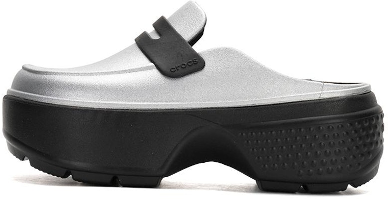 Crocs Stomp Loafer 'Silver Black' 210363-01V Buy Crocs Stomp Loafer 'Silver Black' 210363-01V