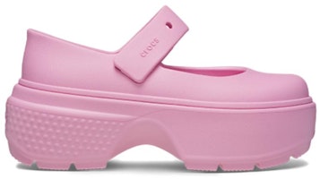 Crocs Stomp Mary Jane ''粉色花呢'' 209939-6XS Order Crocs Stomp Mary Jane ''粉色花呢'' 209939-6XS