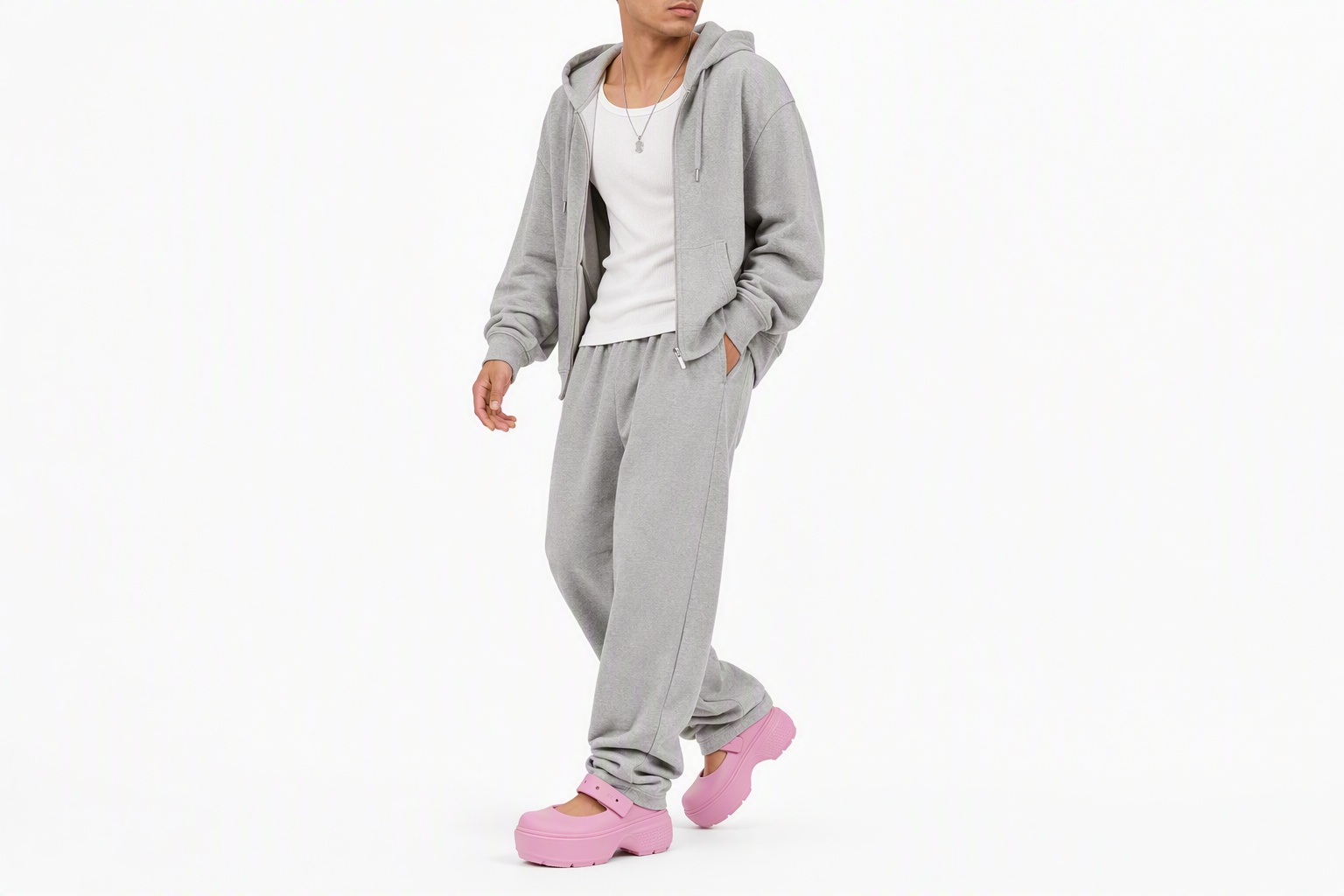 Order Crocs Stomp Mary Jane ''Roze Tweed'' 209939-6XS