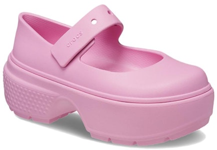 Crocs Stomp Mary Jane 'Tweed Rosa' 209939-6XS Shop Crocs Stomp Mary Jane 'Tweed Rosa' 209939-6XS